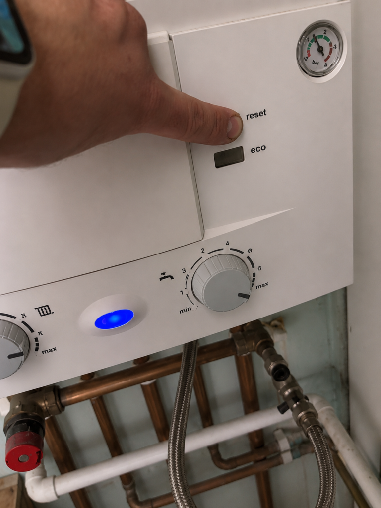 Boiler Flashing Warning Light