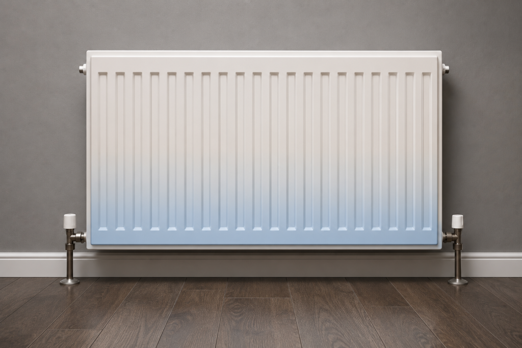 Cold at the bottom radiator